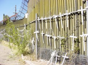 The wall already in place (and already failing to be anything save an eyesore) on the America/Mexico border